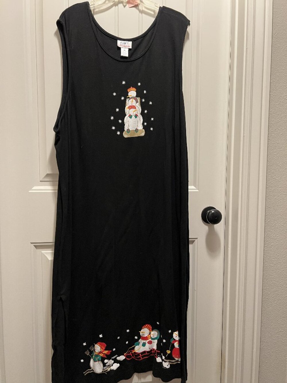 CST Blues Black Tank Dress (Snowman) Size 4X